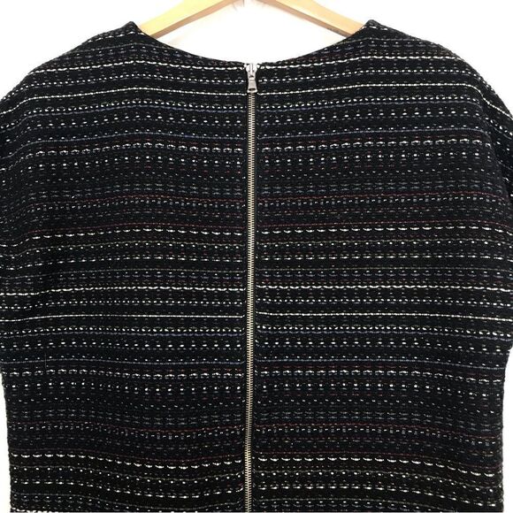 Zara Trafauc Black Colorful Chunky Tweed Fringe Mini Dress - Picture 11 of 14